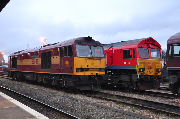 60045 and 66118 Stabled | Didcot.