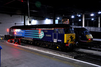 DRS liveried 57311 "Thunderbird" stabled in London Euston with a Scotrail 90 for company.