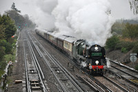 1Z91 London Victoria - Exeter St Davids | Worting Junction | 35028 "Clanline"