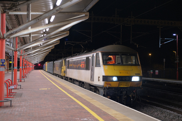 4S88 Felixstowe - Crewe BH/Coatbridge FLT | Rugby | 90006/90016. 25/02/2021