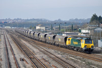 4F56 Uskmouth - Stoke Gifford, Severn Tunnel Junction, 70015. 09/02/12