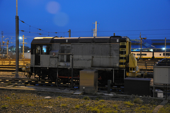 08948 stabled at Temple Mills Eurostar depot. 12/11/12